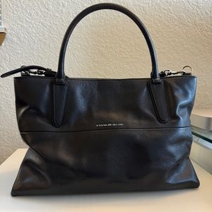 Coach black slouchy Borough crossbody bag